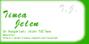 timea jelen business card